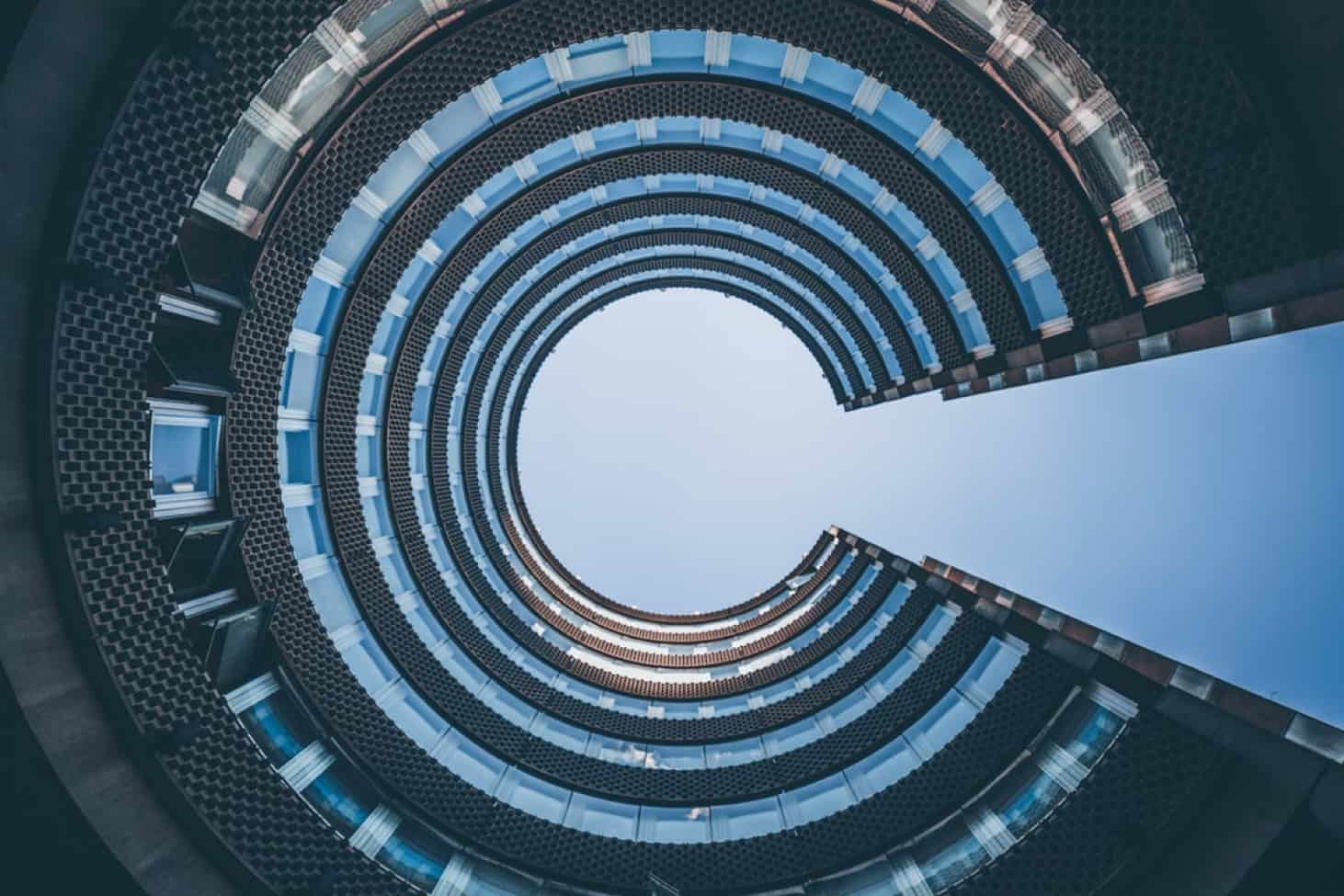 Circular Building and Sky