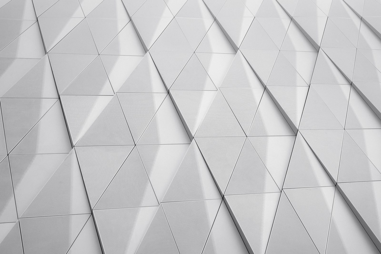 White Geometric Wall
